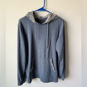 PacSun Blue Hoodie with Geometric Details